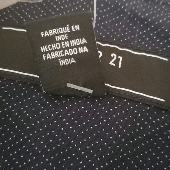 Forever 21 polka dot woven men's shirt small - Picture 4 of 5